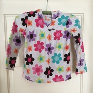 COPY - Jumping Beans Girls size 6 flowery hooded fleece